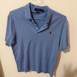 Ralph Lauren Light Blue Polo with Red Logo